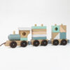 Early Educational Wooden Stack Building Blocks Train Toy