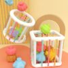 Durable Rainbow Beaded Children Sorting Puzzle Toy