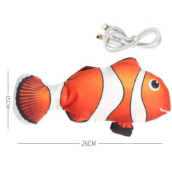 Electric USB Rechargeable Simulation Fish Plush Toy