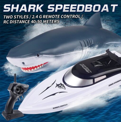 Electric RC Shark Boat Vehicles Waterproof Swimming Toy