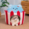 Durable Cute Cake Bear Semi-closed Cat Nest