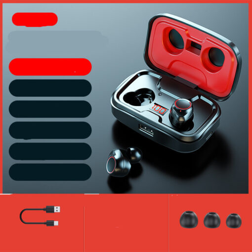 Wireless In-ear LED Digital Display Bluetooth Earphone - Image 3