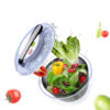 2-in-1 Press Salad Spinner Washing Dehydrating Bowl