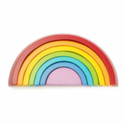 Wooden Rainbow Building Blocks Early Educational Toy
