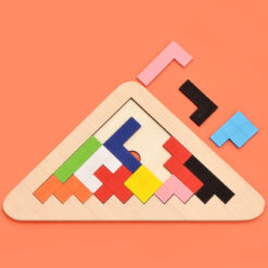Wooden Montessori Magnetic 3D Tetris Puzzle Toy