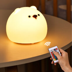 USB Rechargeable Bear Silicone LED Night Light Lamp