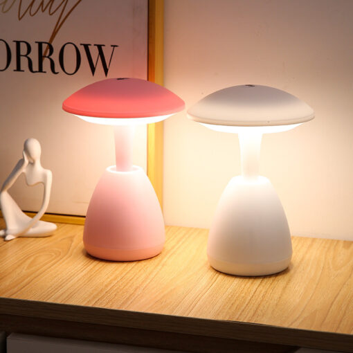 LED Mushroom Bedroom Eye Protection Night Light Lamp