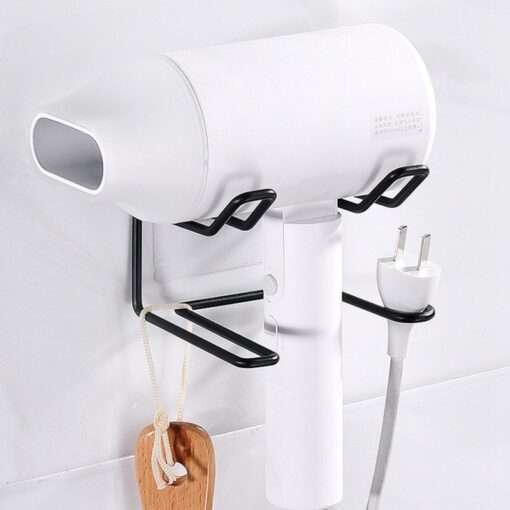 Stainless Steel Seamless Wall Hanger Hair Dryer Rack