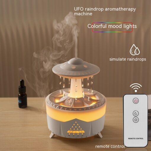 Multi-function Ultrasonic UFO Shape Raindrop Humidifier