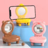Creative Mini Cartoon Mirror Phone Holder Stand