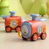 Durable Face Changing Cartoon Train Inertial Toy