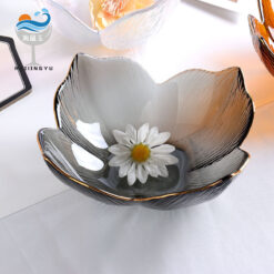 Creative Nordic Petal Glass Kitchen Salad Bowl