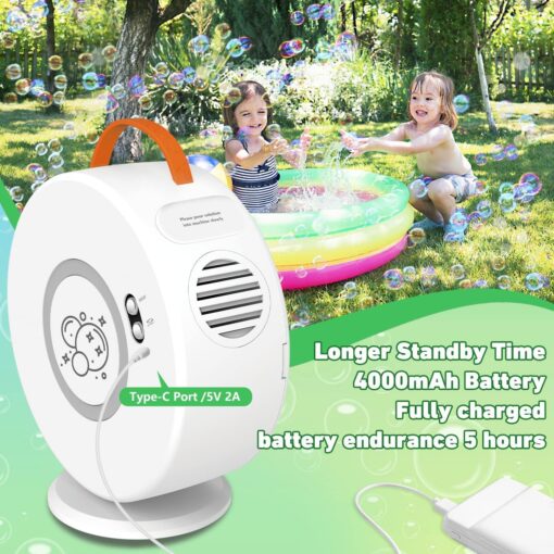 360° Automatic Rotation Children's Electric Bubble Gun - Image 8