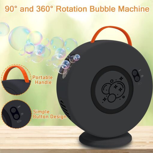 360° Automatic Rotation Children's Electric Bubble Gun - Image 10