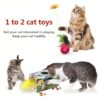 Interactive Turnip Shaped Cat Stick Teaser Tumbler Toy
