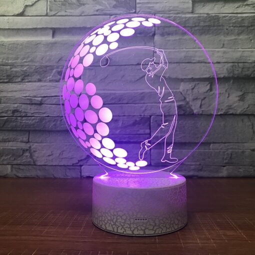 Remote Control 3D USB Power Table Night Light Lamp