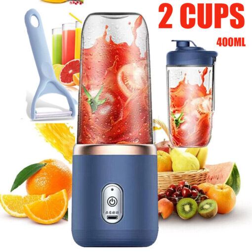 Portable Mini Electric Fruit Blender Juicer Smoothie Maker