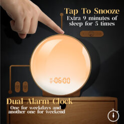 USB Charging Sunrise Wake-Up Light Alarm Clock