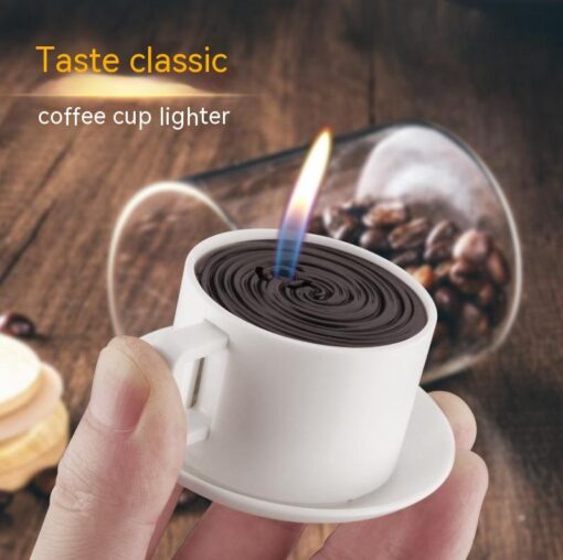 Creative Mini Coffee Cup Flame Cigarette Lighter