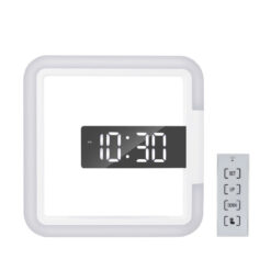 Creative Square RGB Thermometer LED Digital Alarm Clock