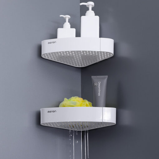 Wall-mounted Bathroom Corner Storage Shelf Rack