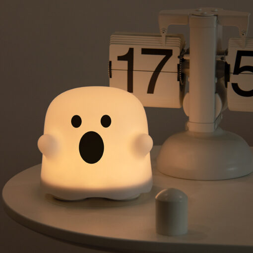 Cute Silicone Small Bedside Night Light Halloween Lamp