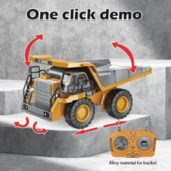 Remote Control Alloy Engineering Vehicle Dump Truck Toy