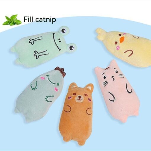 Creative Cute Cartoon Cat Oval Plush Chew Toy