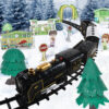 Electric Mini Retro Christmas Rail Train Car Children's Toy