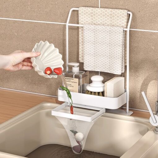 Detachable Kitchen Draining Rag Storage Rack