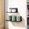 Magnetic Side Refrigerator Storage Cup Drainer Rack