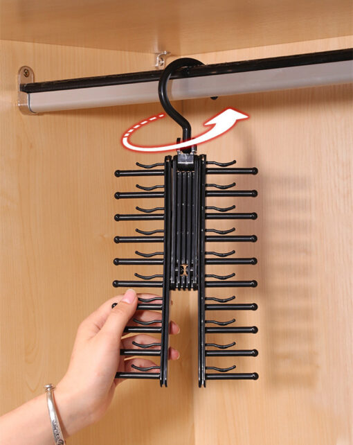 360 Degree Rotation Bow Tie Storage Rack