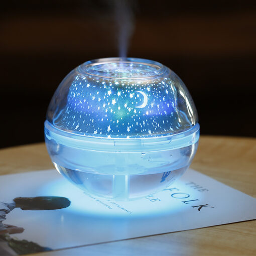 Creative Ultrasonic Colorful LED Projection Humidifier