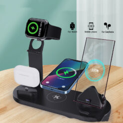 3 In 1 Magnetic Wireless 360° Rotation Fast Charger Stand