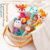 Durable Baby Rattle Handbell Plush Doll Toy