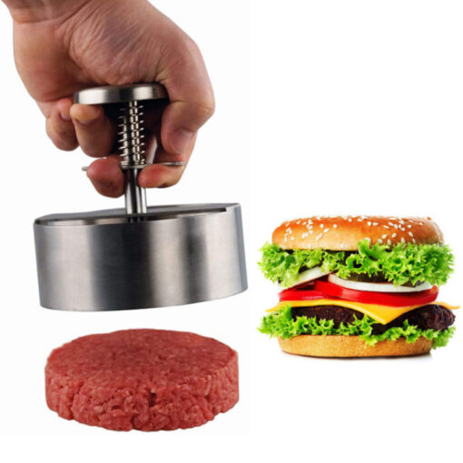 Stainless Steel Kitchen Burger Meat Patties Press Mold