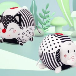 Creative Soft Animal Plush Rattle Ball Baby Toy