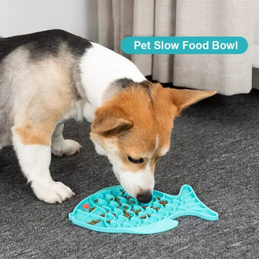 Silicone Pet Slow Food Feeder Plate Lick Mat