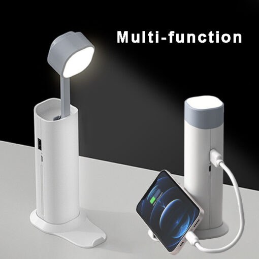 Multi-function Retractable Rechargeable Desk Lamp