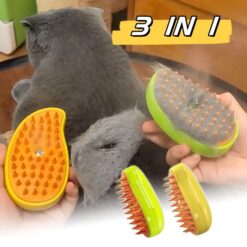 3 In 1 Electric Pet Steam Spray Massage Comb Brush