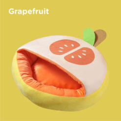 Non-slip Fruit Shape Quilt Plush Pet Round Nest