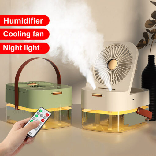 Portable Desktop USB Humidifier Spray Air Cooler Fan