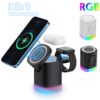 Multifunctional Magnetic Wireless RGB Fast Charging Station