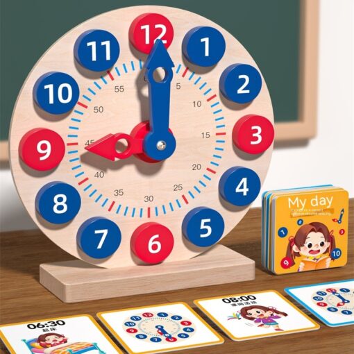 Interactive Children's Learning Teaching Aids Clock Toy