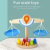 Wooden Balance Scale Children's Learning Educational Toy