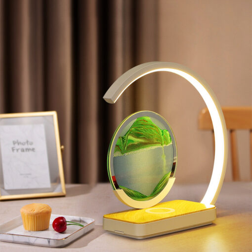 Creative Quicksand Hourglass LED Night Light Lamp