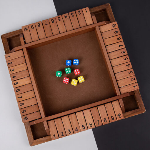 Wooden Four-sided Flip Board Game Math Learning Toy