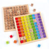 Wooden Multiplication Table Building Blocks Teaching Aid Toy