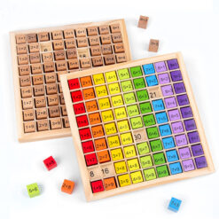 Wooden Multiplication Table Building Blocks Teaching Aid Toy