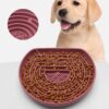 Interactive Silicone Slow Food Anti-choke Pet Food Basin